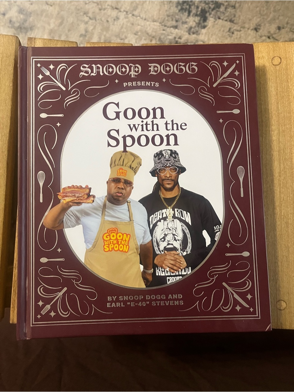 Goon With The Spoon —cook book Collectible (Maroon)